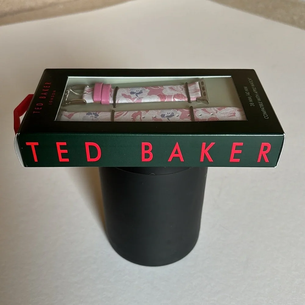 Ted Baker Floral Pink Leather Strap for Apple Watch®